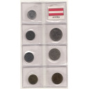 AUSTRIA  set monete circolate anni vari 7 monete vedi foto